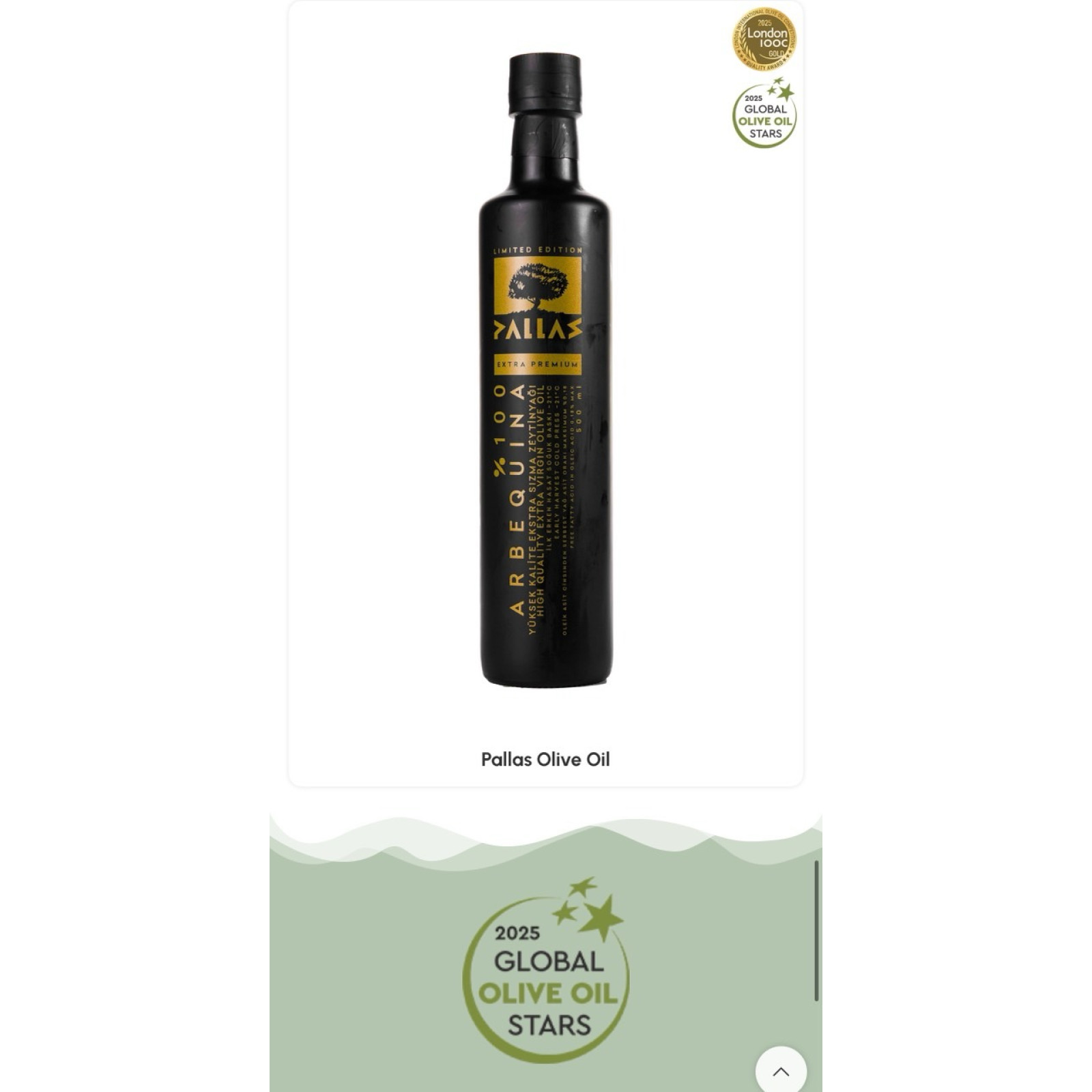Extra Premium 250ml Early Harvest Unfiltered Olive Oil
